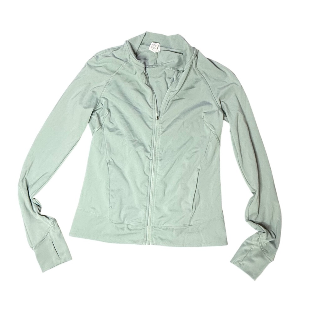 Yogalicious Lux Momentum Jacket Womens Full Zip Athletic Sage Green Small